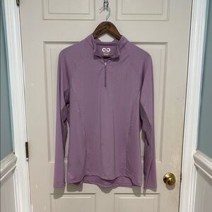 Stride “Intel” ladies long sleeve equestrian sun shirt in lavender mist
